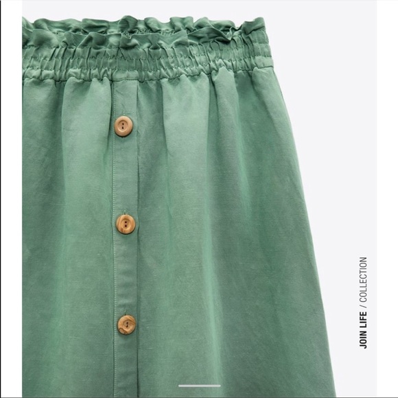 Zara Linen Blend Cape Skirt - Picture 2 of 2